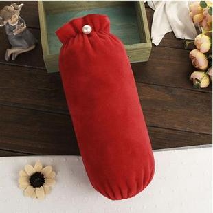 2025大红色新年女套袖冬学生短款护袖防脏袖头工作袖套秋冬羽绒服