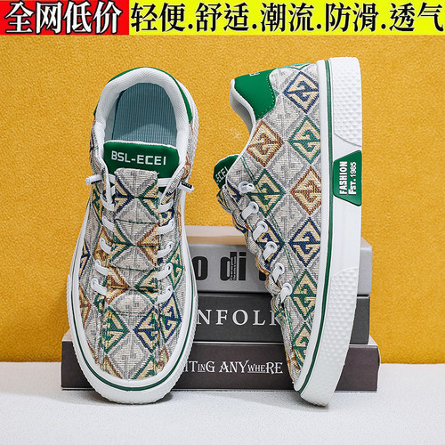 夏季新款帆布鞋透气舒适软底鞋