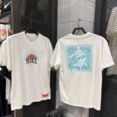 Nike T恤 CHBL 耐克 耐高篮球火焰腰果花 印花短袖 HF6156 100