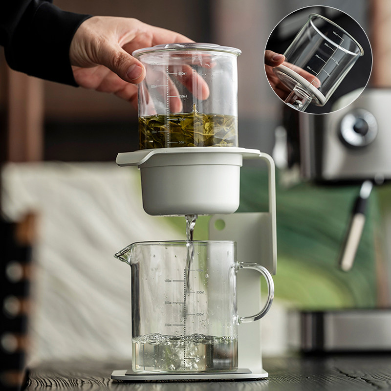 半自动耐高温泡茶壶玻璃茶具茶壶懒人泡茶神器家用咖啡冲泡壶