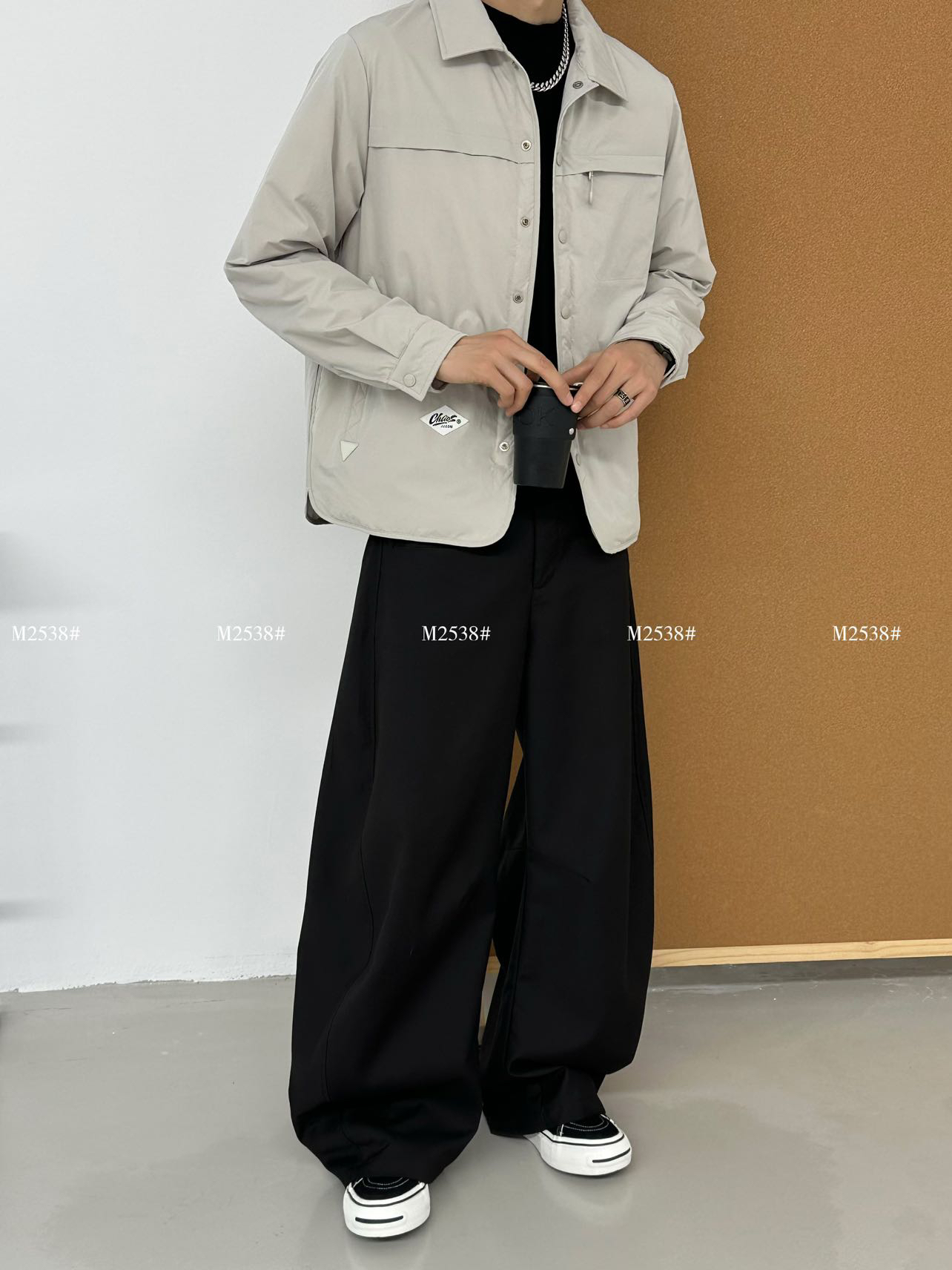 直播男士翻领羽绒服夹克2025秋冬季潮流微宽松工装休闲薄款外套男
