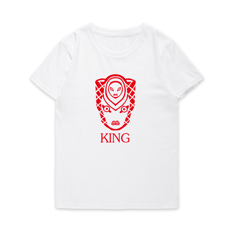 绯红之王King乔鲁诺乔巴拿JoJo的奇妙冒险动漫画 男女短袖t恤衣服