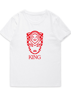 绯红之王King乔鲁诺乔巴拿JoJo的奇妙冒险动漫画 男女短袖t恤衣服