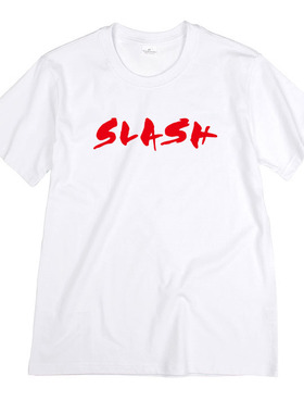 摇滚枪炮与玫瑰周边guns n roses枪花吉他手Slash衣服短袖T恤