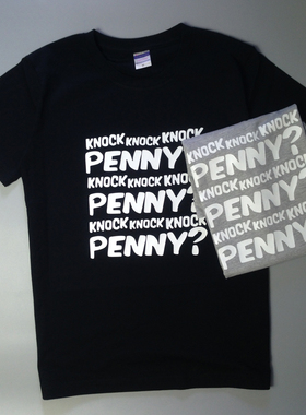 美剧周边生活大爆炸T恤 谢尔顿敲门强迫症KNOCK PENNY男女短袖T恤
