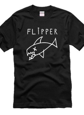 Nirvana Flipper 乐队摇滚T恤 涅槃乐队T恤 音乐短袖圆领T恤