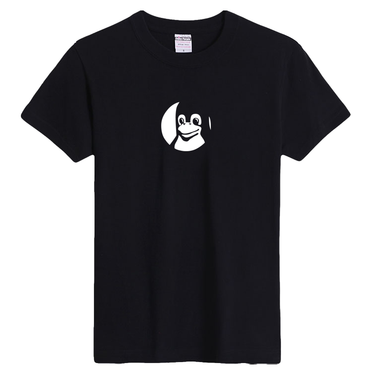 Linux 短袖系统程序员衣服极客编程程序猿 纯棉GEEK圆领短袖T恤