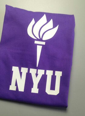 NYU美国纽约大学校服T恤衫 NEW YORK UNIVERSITY情侣装短袖T恤