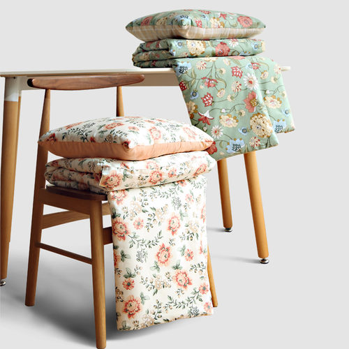 全棉两用可拆洗学生儿童抱枕被子