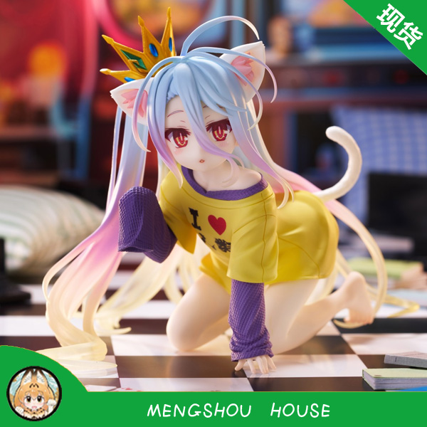 正版  TAITo DesktopCute 游戏人生 白猫耳T恤Ver. 景品手办