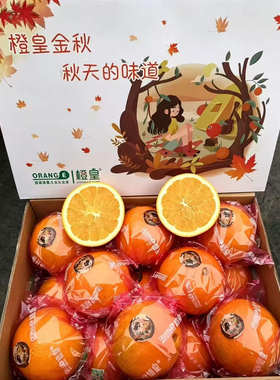 橙皇金秋秋天的味道脐橙 赣南鲜橙 独立套袋礼盒装新鲜水果