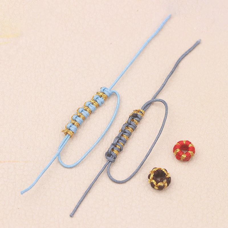 无痕莲花座搭配手链项链绳隔珠