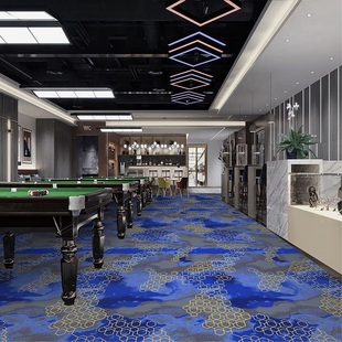 台球厅室专用4米宽JD-T系列印花满铺高档酒店工程过道商用地毯