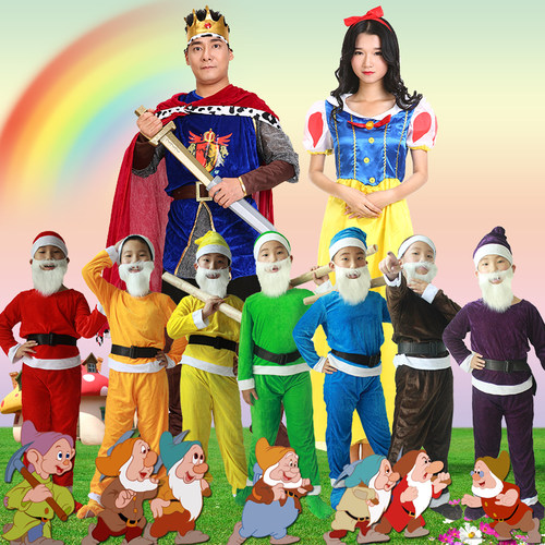 服装童话白雪公主小矮人衣服