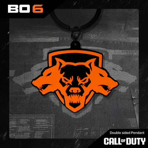 MW黑色行动6使命召唤COD21周边装饰通用挂件定制三头犬钥匙扣
