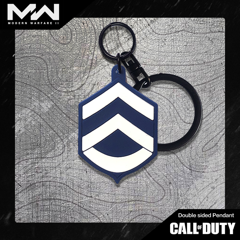 MW使命召唤COD16士兵等级军衔牌钥匙扣通用周边挂件