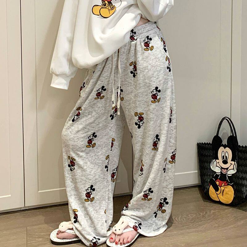 海岛绒睡裤女长裤秋冬款珊瑚绒冬天家居裤卡通韩版冬季加绒居家裤