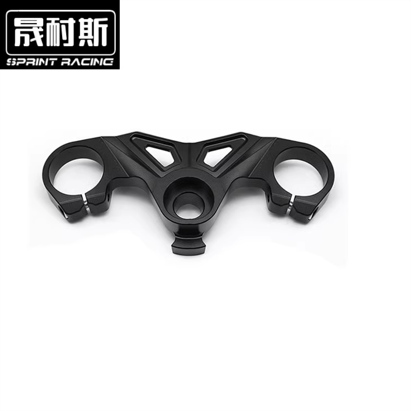 适用赛科龙RC401专用上联板改装三星铝合金分离车把降低手把配件