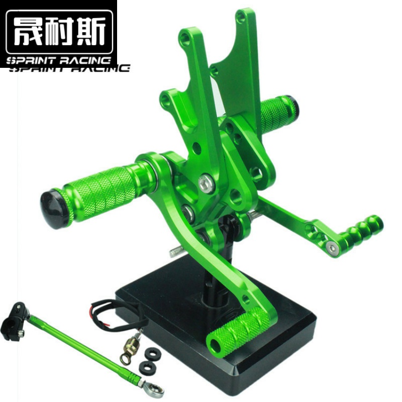 适用于川崎ZX14R ZZR1400 06-11年改装升高脚踏前后刹车挂挡总成