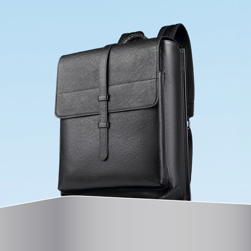 新款真皮商务包大容量双肩背包