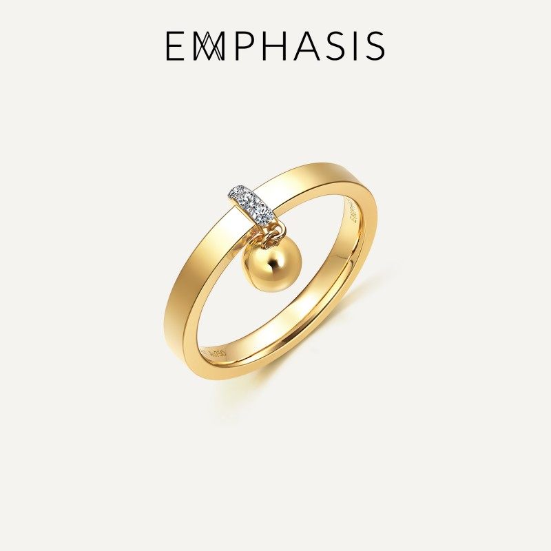 「融」系列18K金钻石戒指