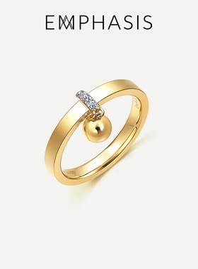 EMPHASIS艾斐诗「融」系列18K黄白分色黄金钻石戒指94136R