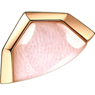 EMPHASIS艾斐诗「合」系列18K玫瑰金粉色贝母耳钉单边93464E