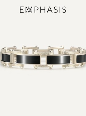 EMPHASIS艾斐诗「融」系列丝锻合金中性手链极简手饰女91337B