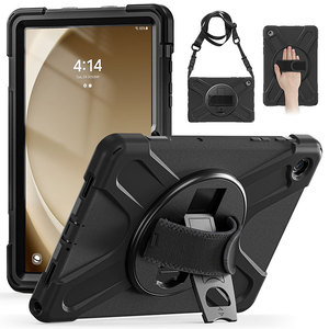 丽真保护套适用三星Galaxy Tab A9+硅胶Active外壳S8防摔FE手带S11旋转Ultra支架S10手托S6平板tabA8.0背带A7