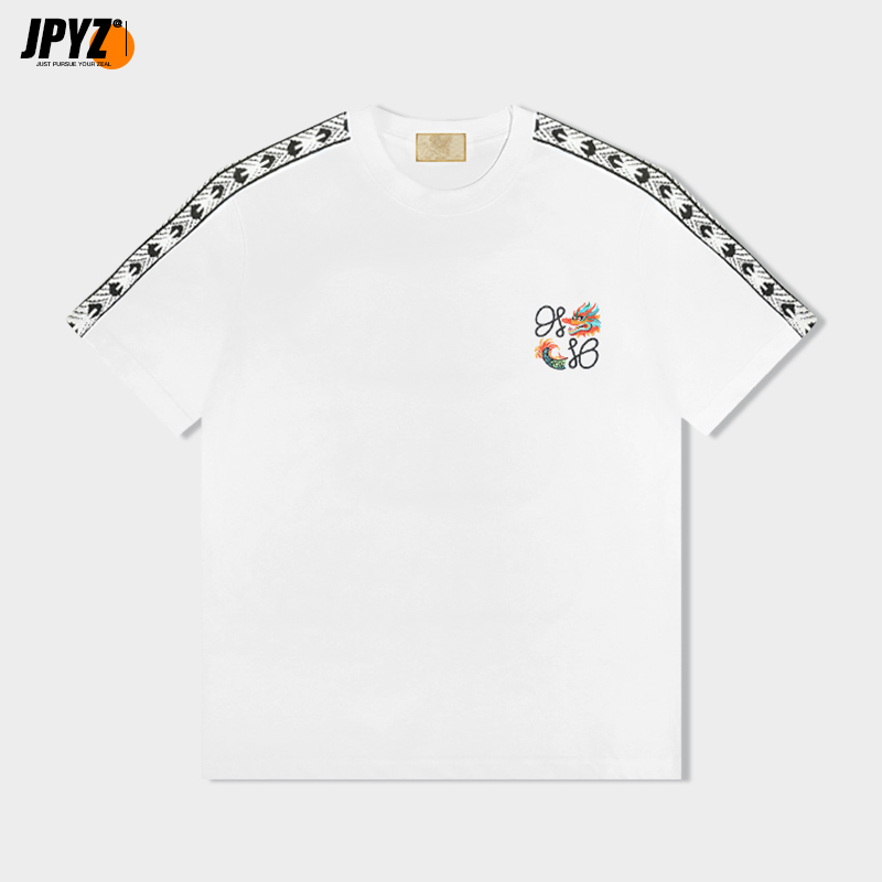 男生短袖ｔ恤龙年刺绣中国风半袖