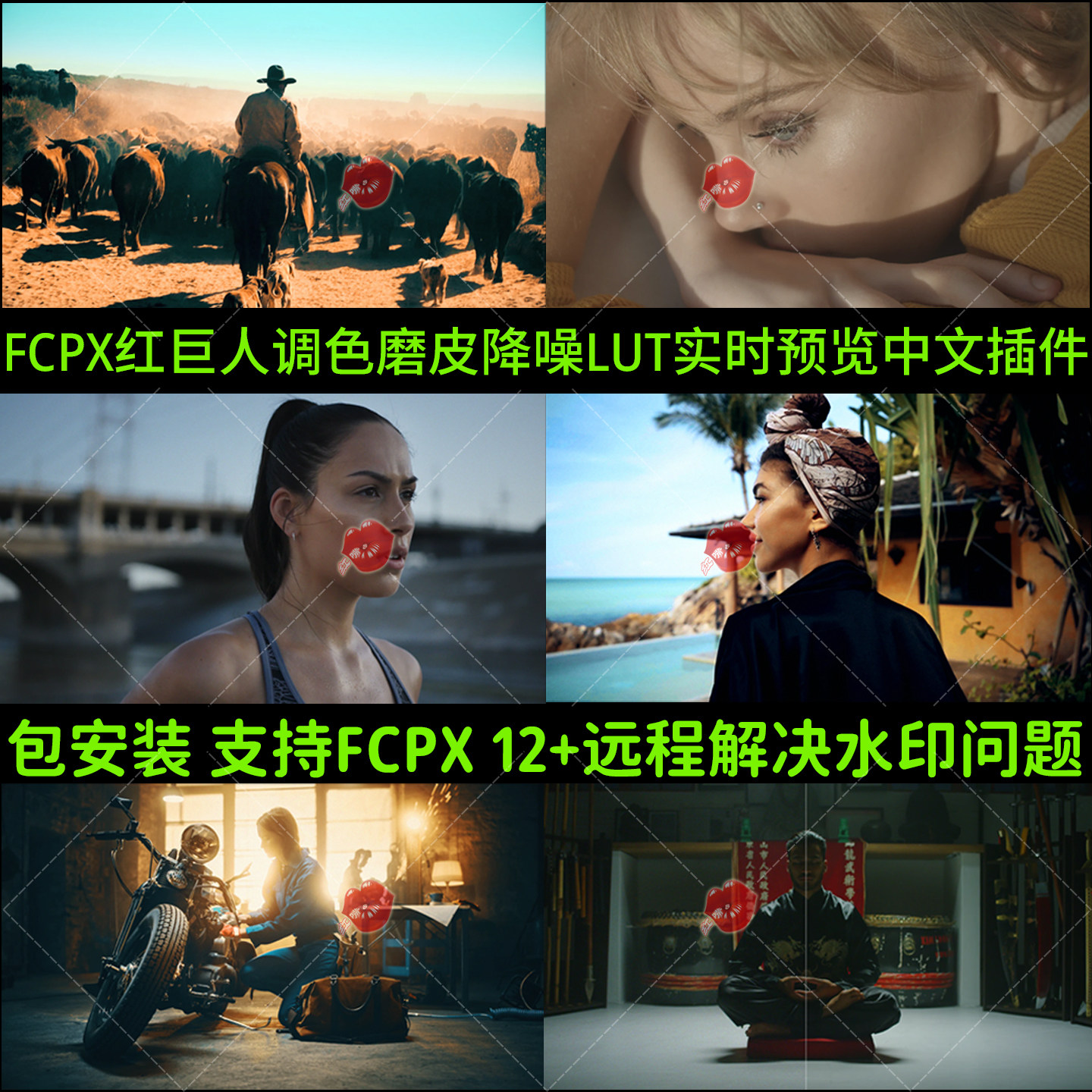 fcpx红巨人调色磨皮降噪LUT实时预览Magic Bullet Suite 中文插件