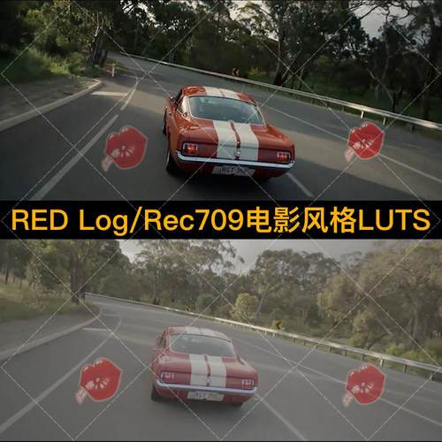 RED Log Film电影质感高品质灰片LUT预设+Rec709调色滤镜风格LUTs
