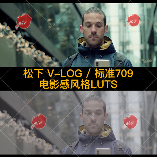 松下Panasonic V-Log电影质感高品质LUT预设+标准Rec.709风格LUTs