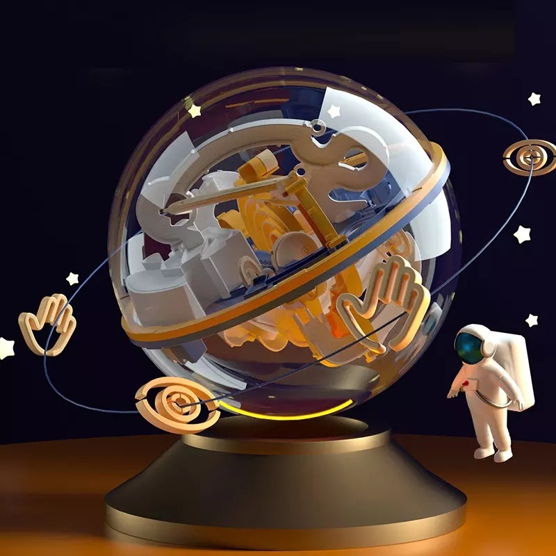 3d立体魔方迷宫走珠玩具儿童益智提升专注力超大号平衡滚珠迷宫球