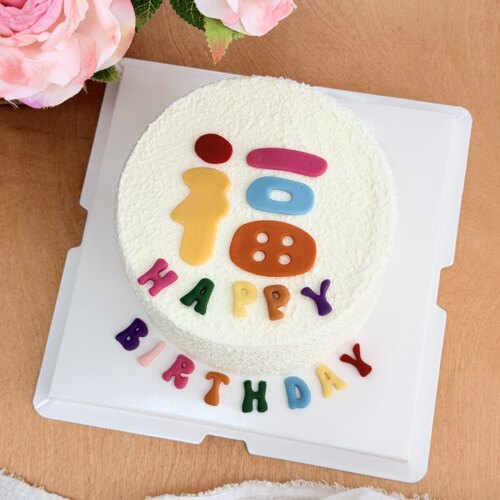 网红福字字母翻糖切模 HAPPY BIRTHDAY 生日简约蛋糕装饰模具