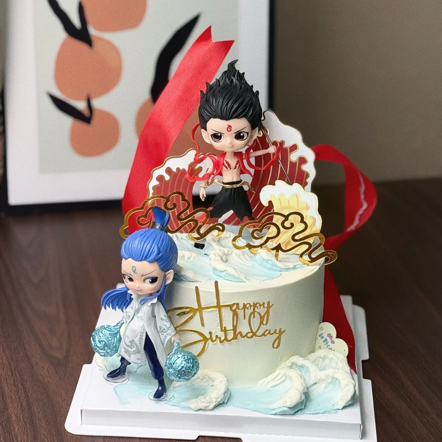 哪吒蛋糕装饰插件卡通敖丙哪吒插牌生日蛋糕烘焙场景布置装饰配件,节庆用品/礼品,蛋糕/烘焙装饰用品,淘宝优惠券,粉丝福利购,淘宝优惠卷