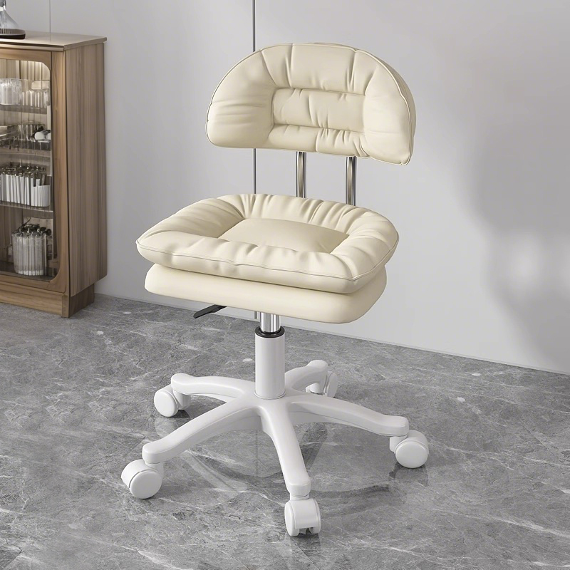 化妆椅美容院专用靠背椅子美甲美发师旋转美容凳升降椅轮滑大工椅