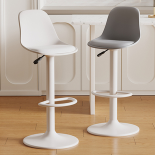 吧台椅高脚凳升降凳子轻奢高级感酒吧椅子久坐不累靠背收银前台椅