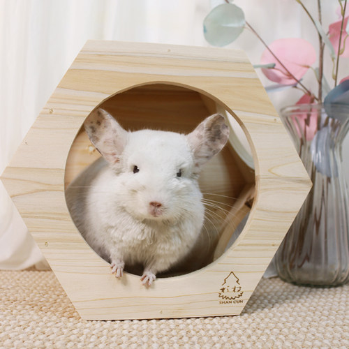 龙猫木窝松鼠躲避磨牙竹钉笼子