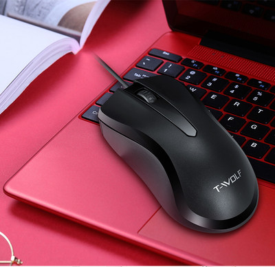 鼠标有线USB办公游戏专用机械电竞商务笔记本静音无声台式电脑