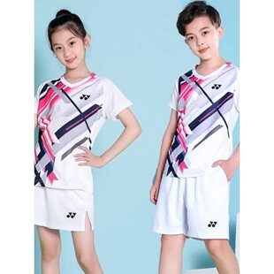男童新款羽毛球服男女儿童yy学生速干比赛训练网球衣运动套装定制