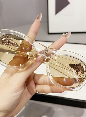 墨镜女夏防紫外线太阳眼镜男士开车2026潮流新款时尚圆脸网红眼睛