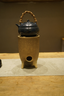 电陶炉碳炉植物燃料景德镇陶壶陶艺个性 风格 尺闲煮水壶煮茶壶日式