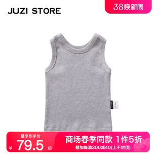 STORE童装 套头衫 罗纹工字上装 JUZI 无袖 背心中性男童女童1123303