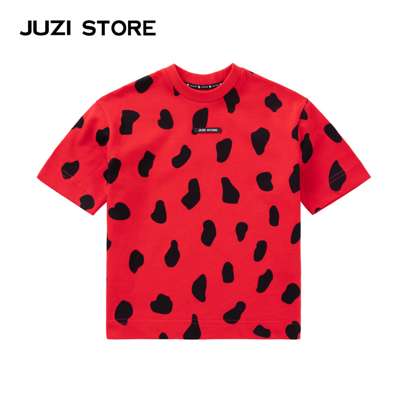 童装秋季新品粗针豹纹JUZISTORE