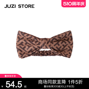 STORE童装 JUZI 纯棉细腻粗针复古蝴蝶结发饰发带女童1127402