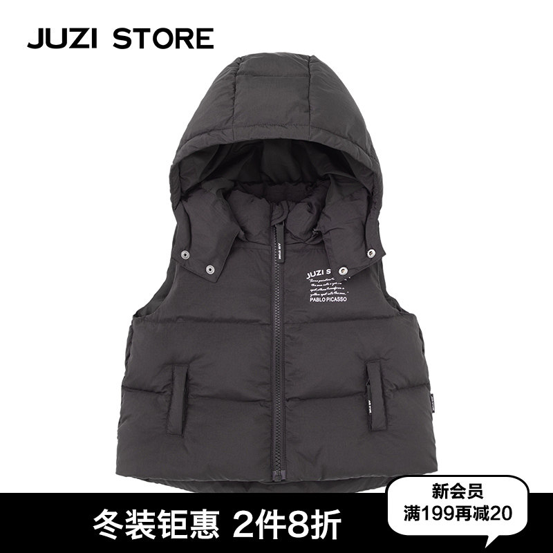 JUZI STORE童装羽绒服马甲龟背设计上装背心中性男童女童1941404,童装/婴儿装/亲子装,羽绒马甲,淘宝优惠券,粉丝福利购,淘宝优惠卷