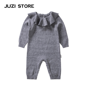 国王领婴儿连体服男女童1932701 针织连体衣毛衫 JUZI STORE童装