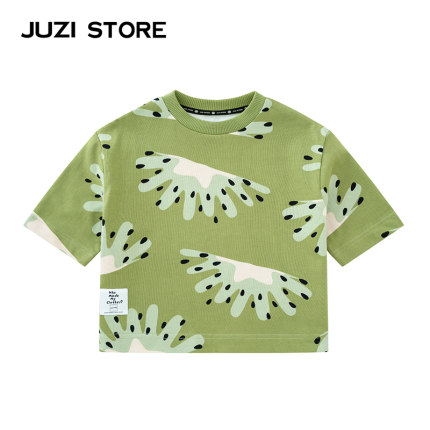 JUZI STORE童装纯棉细腻粗针夏日水果上装短袖T恤男童女童1225114