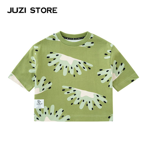 JUZI STORE童装纯棉细腻粗针夏日水果上装短袖T恤男童女童1225114